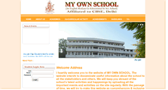Desktop Screenshot of myownschooljaipur.com