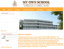 Tablet Screenshot of myownschooljaipur.com